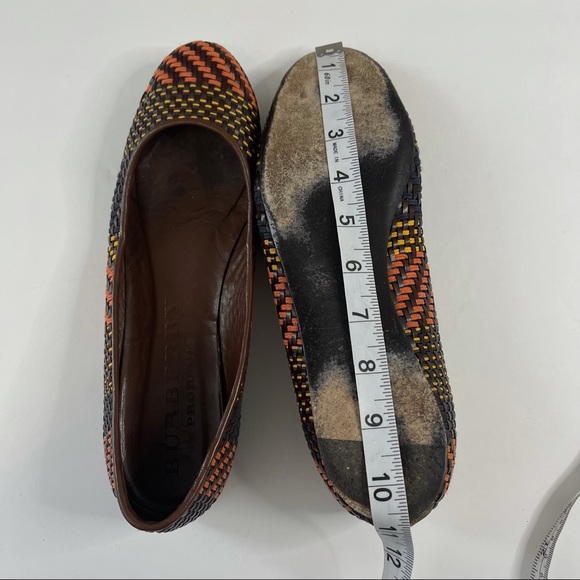 Burberry Multicolor Woven Leather Ballet Flat Size 40.5 - Picture 5 of 15